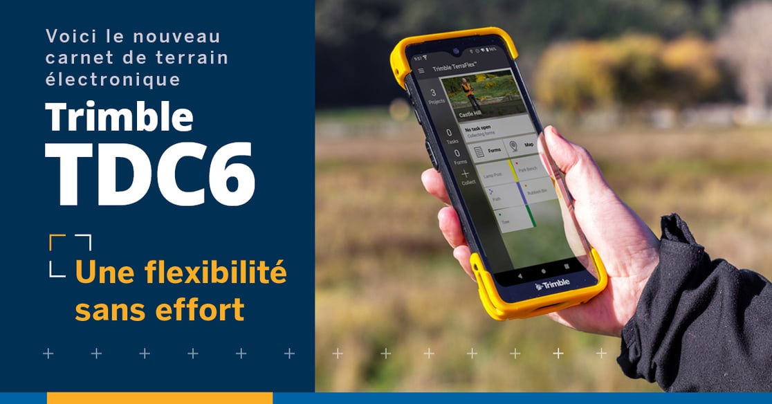 Le nouveau carnet de terrain électronique Trimble TDC6